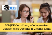 WBJEE Cutoff 2019 - College-wise, Course-Wise Opening & Closing Rank-www.wbjee.co.in